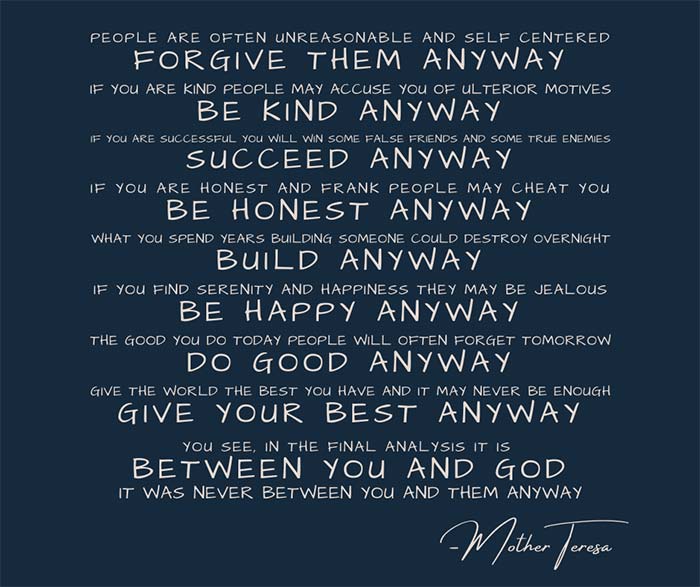 Words of encouragement
