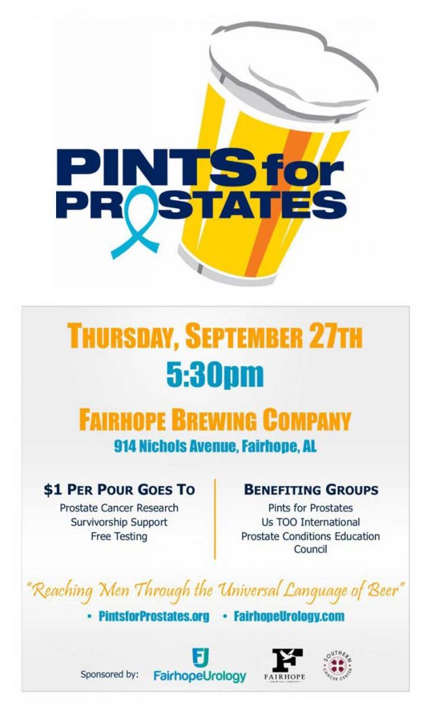 2018 pints for prostate poster