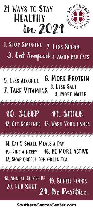 21 Ways To Stay Healthy in 2021