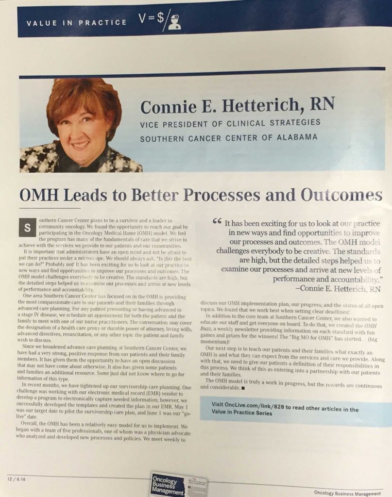 Connie article obm july 2016