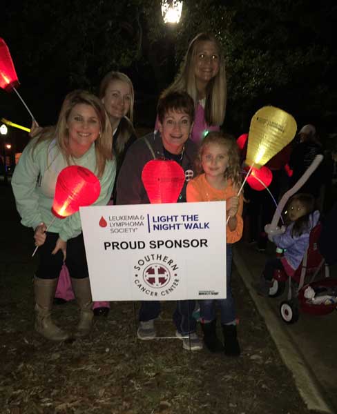 The group of Women's and kids Light the Night walk event at Mobile.AL