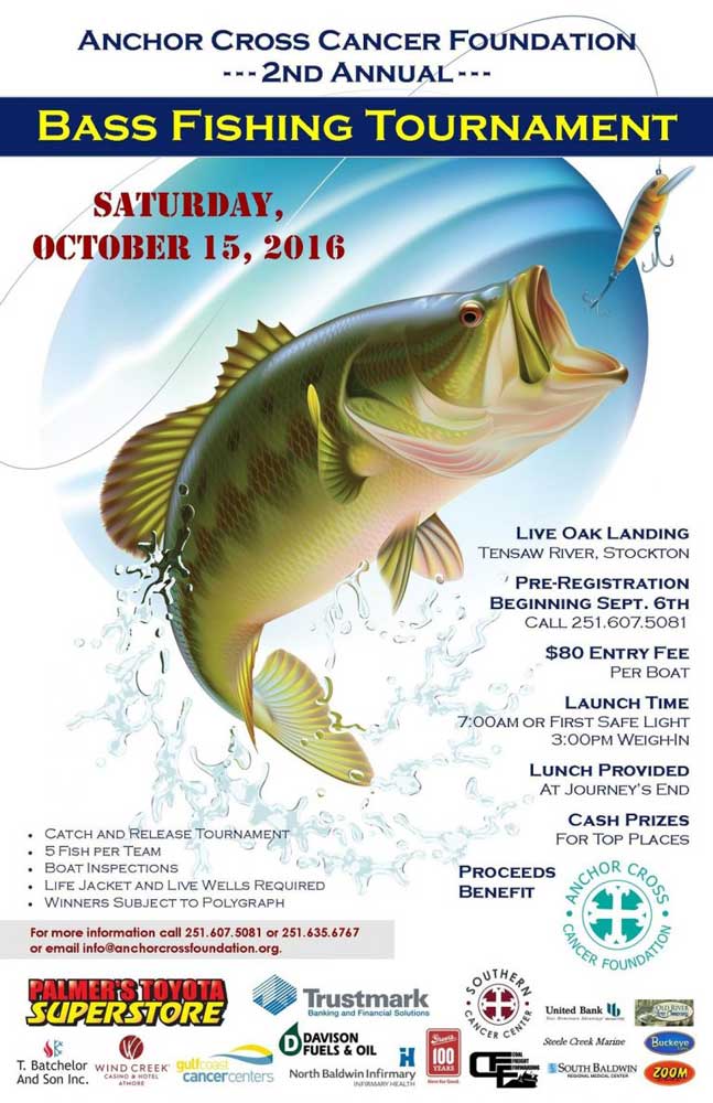 Bass fishing tournament flyer