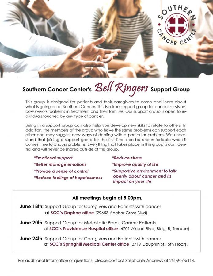 Bell Ringers Support Group June Meetings