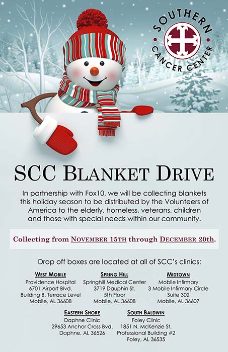 SCC’s Winter Blanket Drive