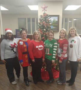SSC's staff celebrating Christmas
