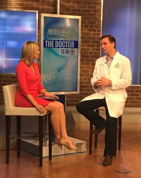 Dr. Brian featured at WRKG’s noon news