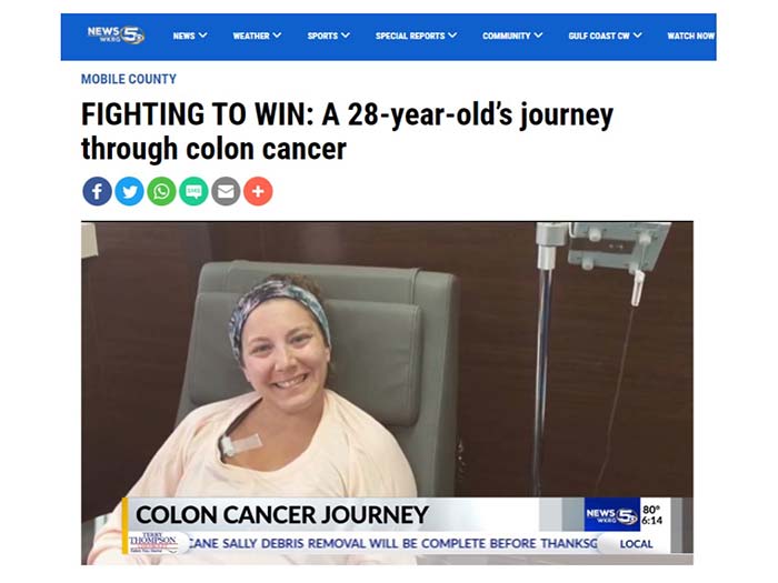 Girls Colon Cancer Journey