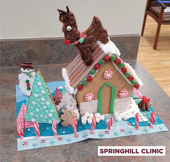 Christmas decoration in springhill clinic at Mobile, AL 