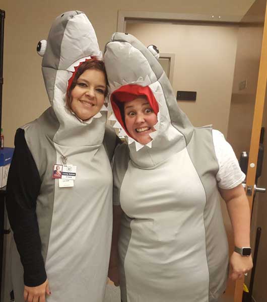 SCC's staff in Halloween costumes