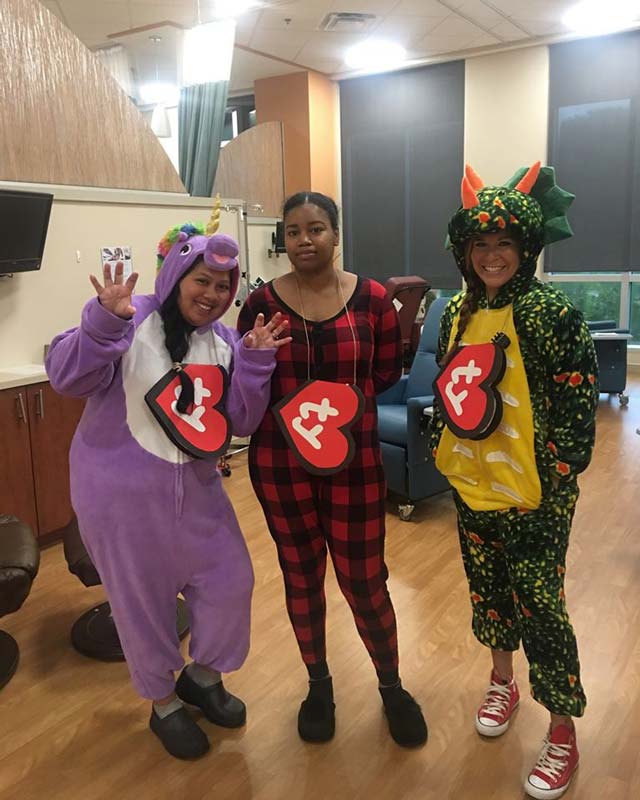 The Southern Cancer Center staff's in Halloween costume at Mobile.AL 