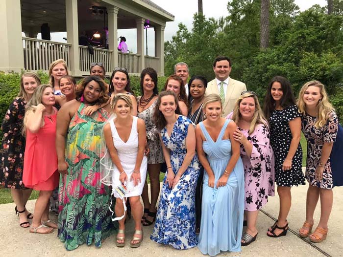 Southern Cancer Center's team at NP Skyler wedding