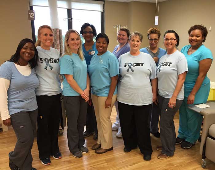 Springhill office during prostate cancer awareness month