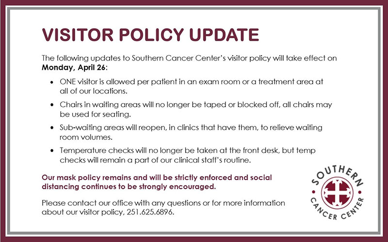 visitor policy update